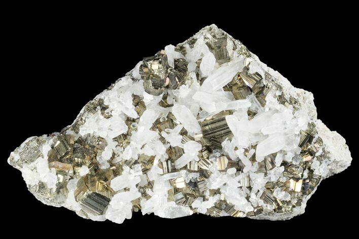 Quartz and Pyrite Crystal Association - Peru #173316